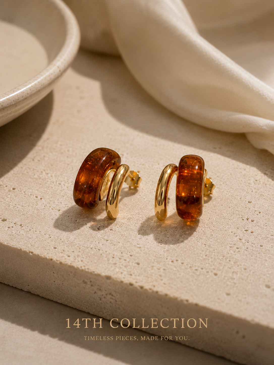 Honey Orbit Earrings