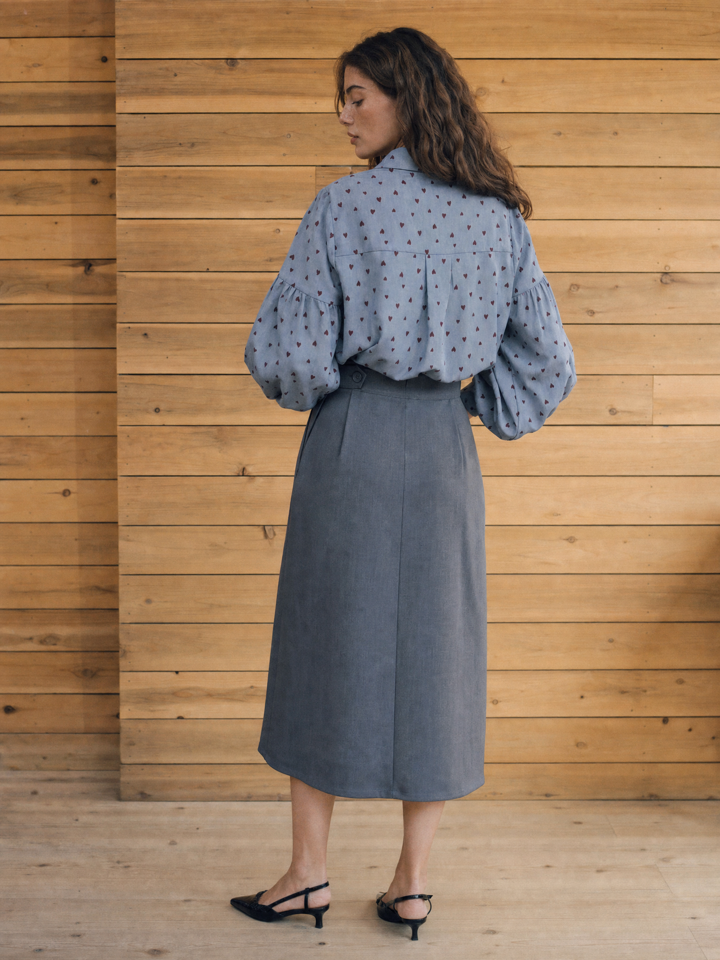 Amélie Heart Print Blouse