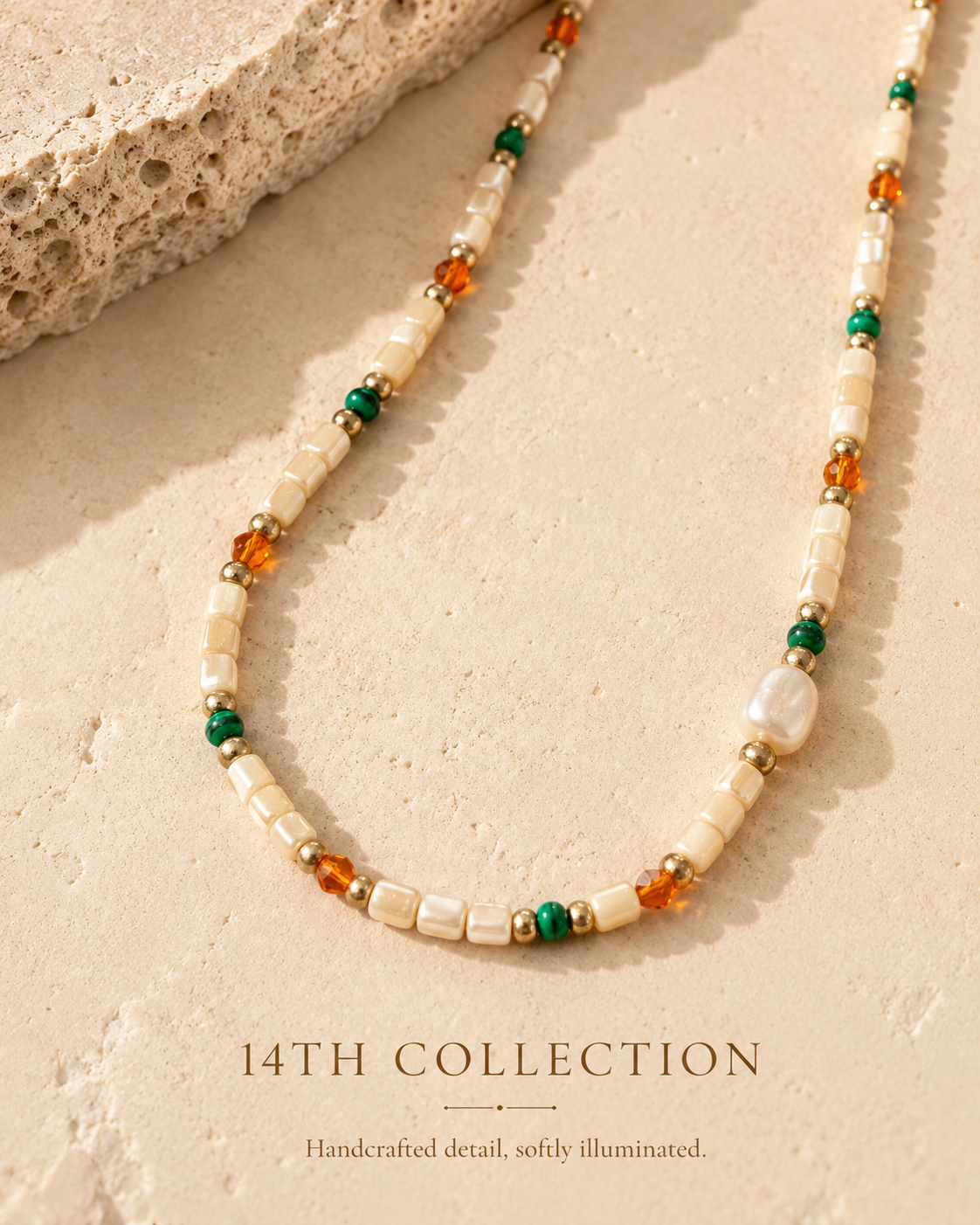 Hand-Selected Stone Beaded Necklace