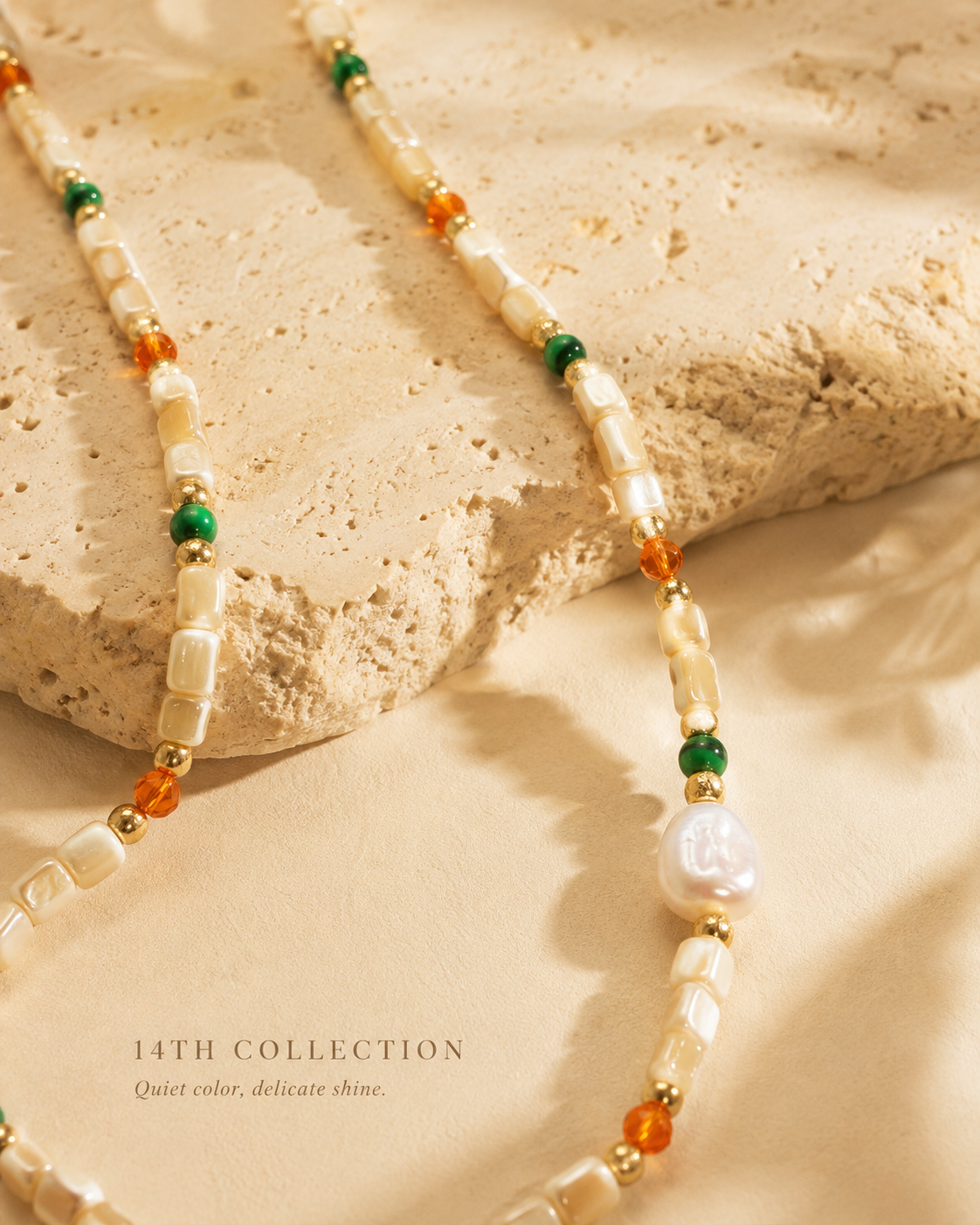 Hand-Selected Stone Beaded Necklace