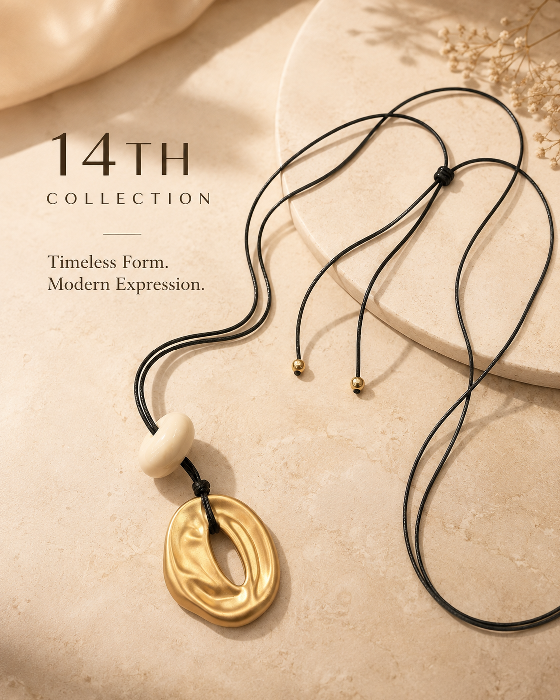 Modern Sculptural Pendant Necklace