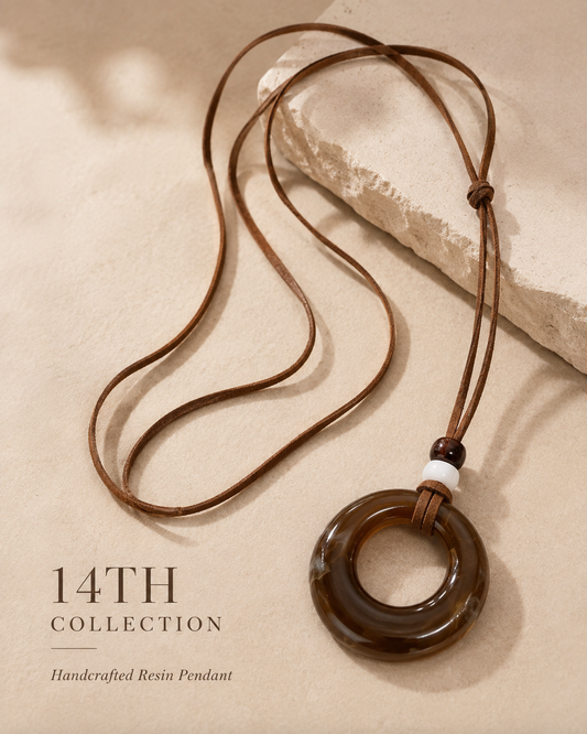 Handcrafted Resin Sweater Necklace