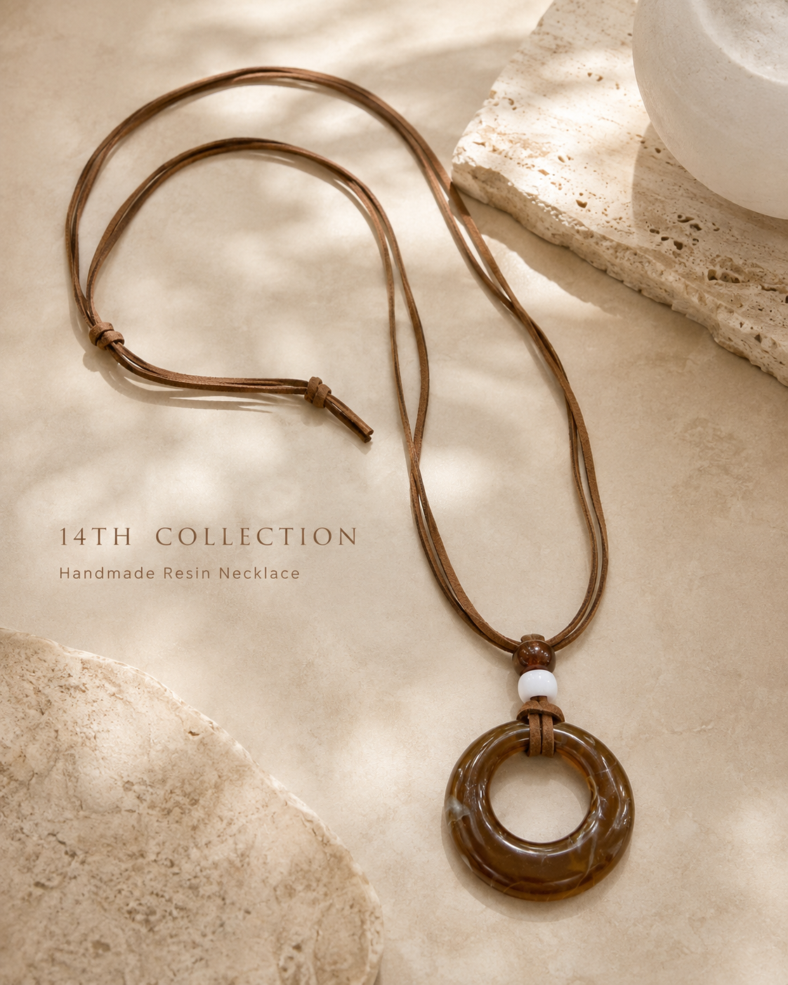Handcrafted Resin Sweater Necklace