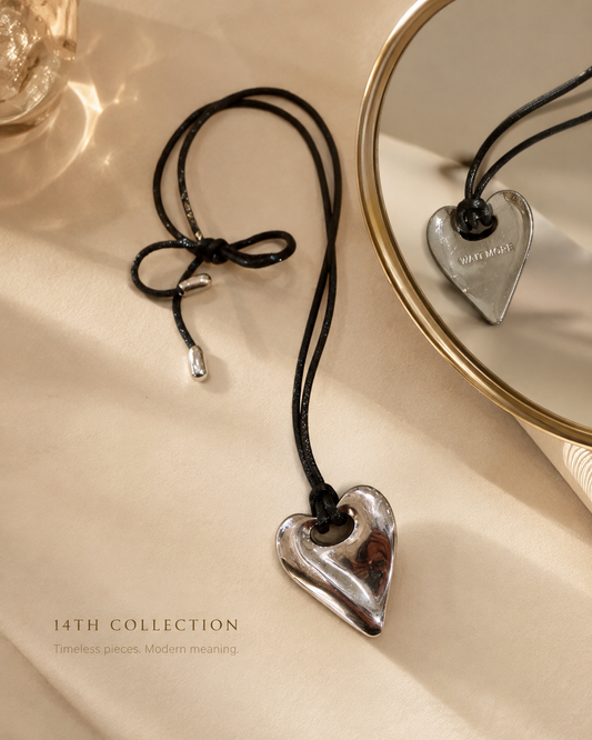 Wait More Heart Pendant Necklace