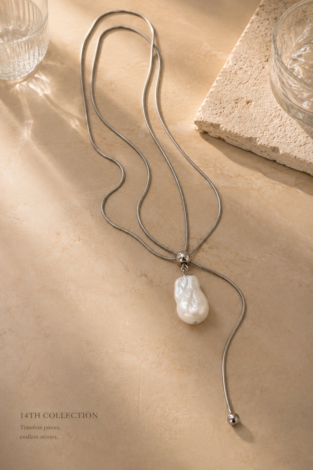 Selene Baroque Pearl Necklace