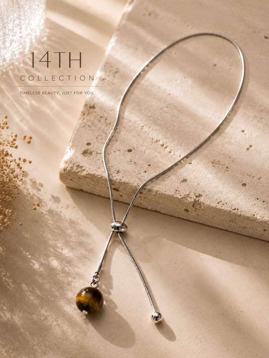 Tiger Eye Slider Necklace