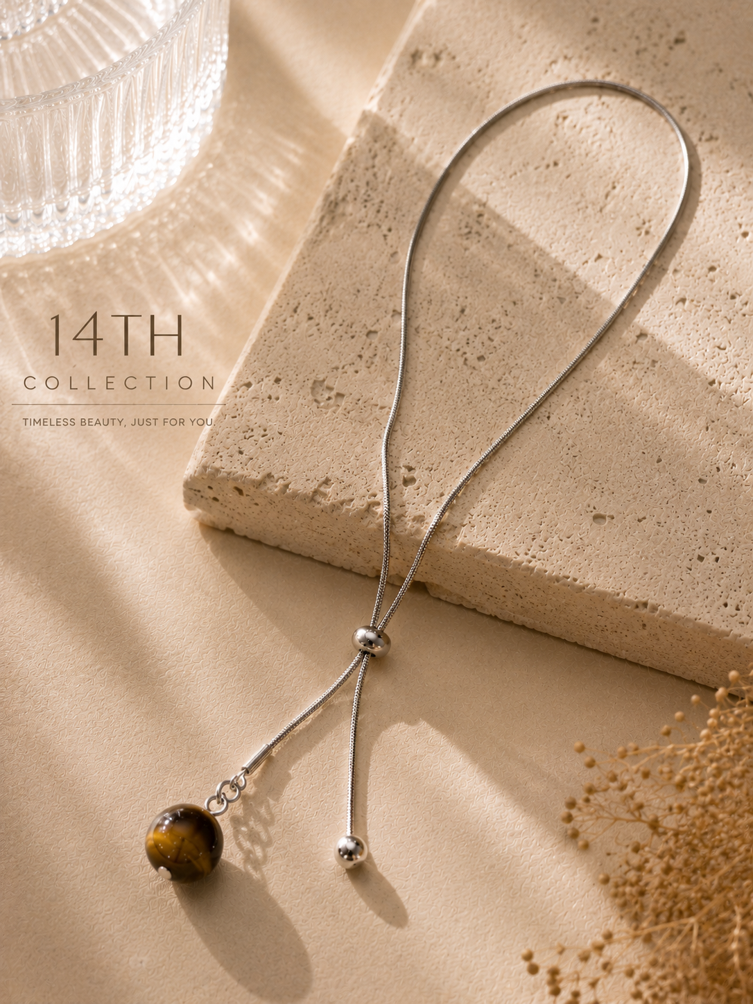 Tiger Eye Slider Necklace