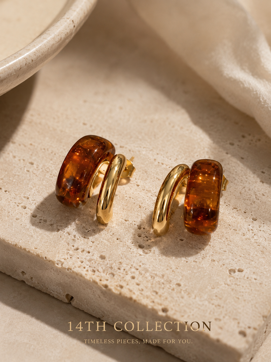 Honey Orbit Earrings
