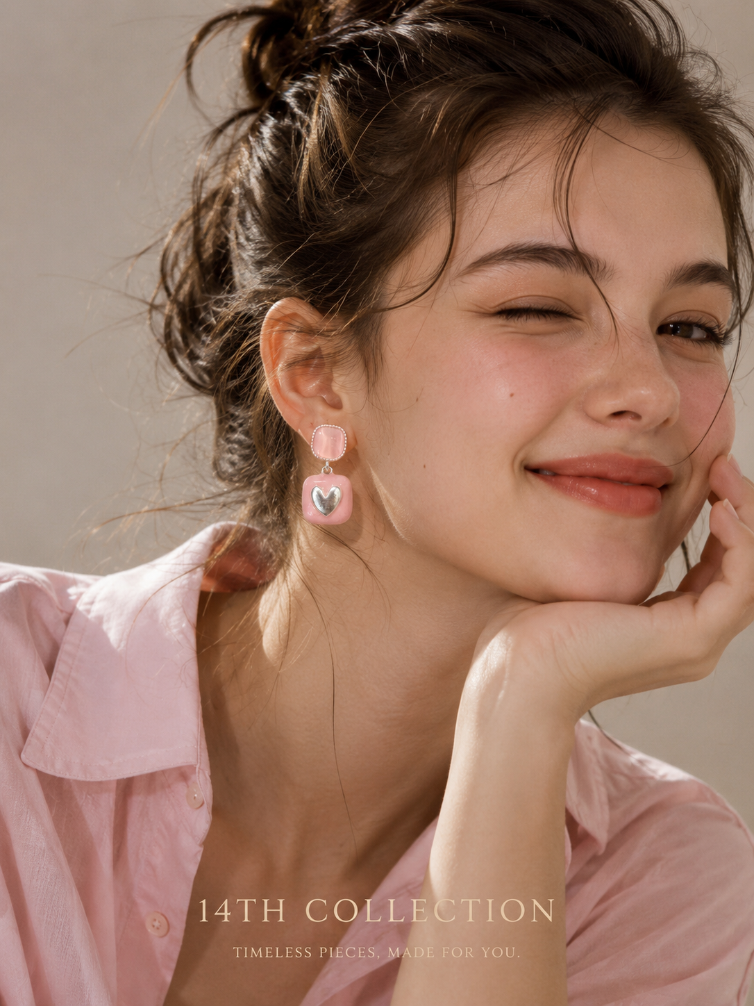 Honey Heart Earrings