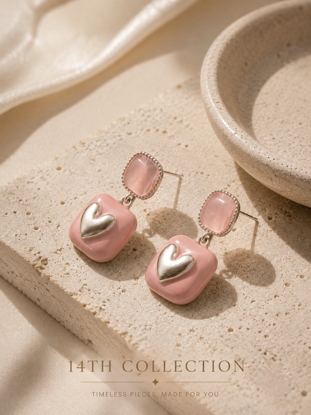 Honey Heart Earrings