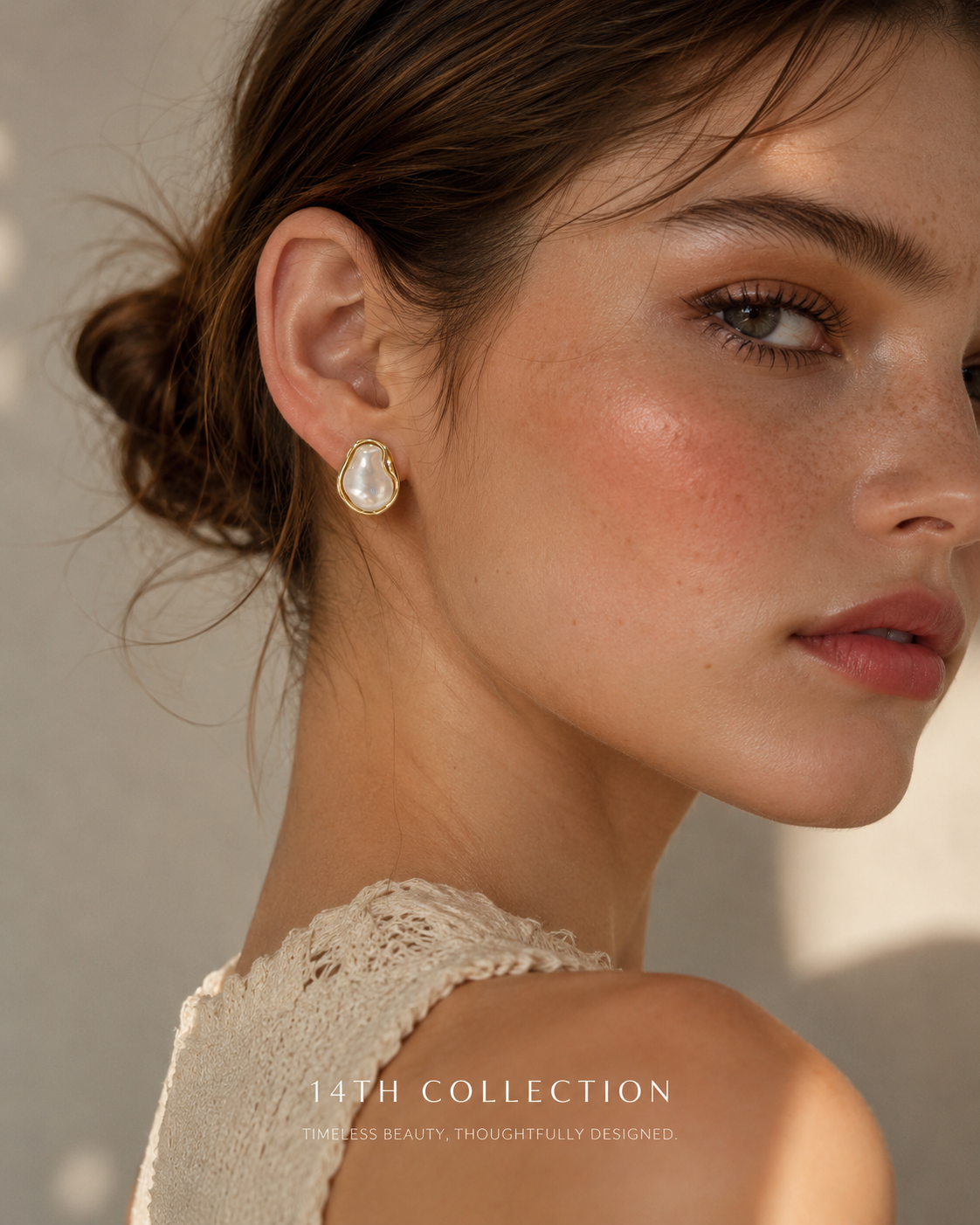 Elara Pearl Stud Earrings