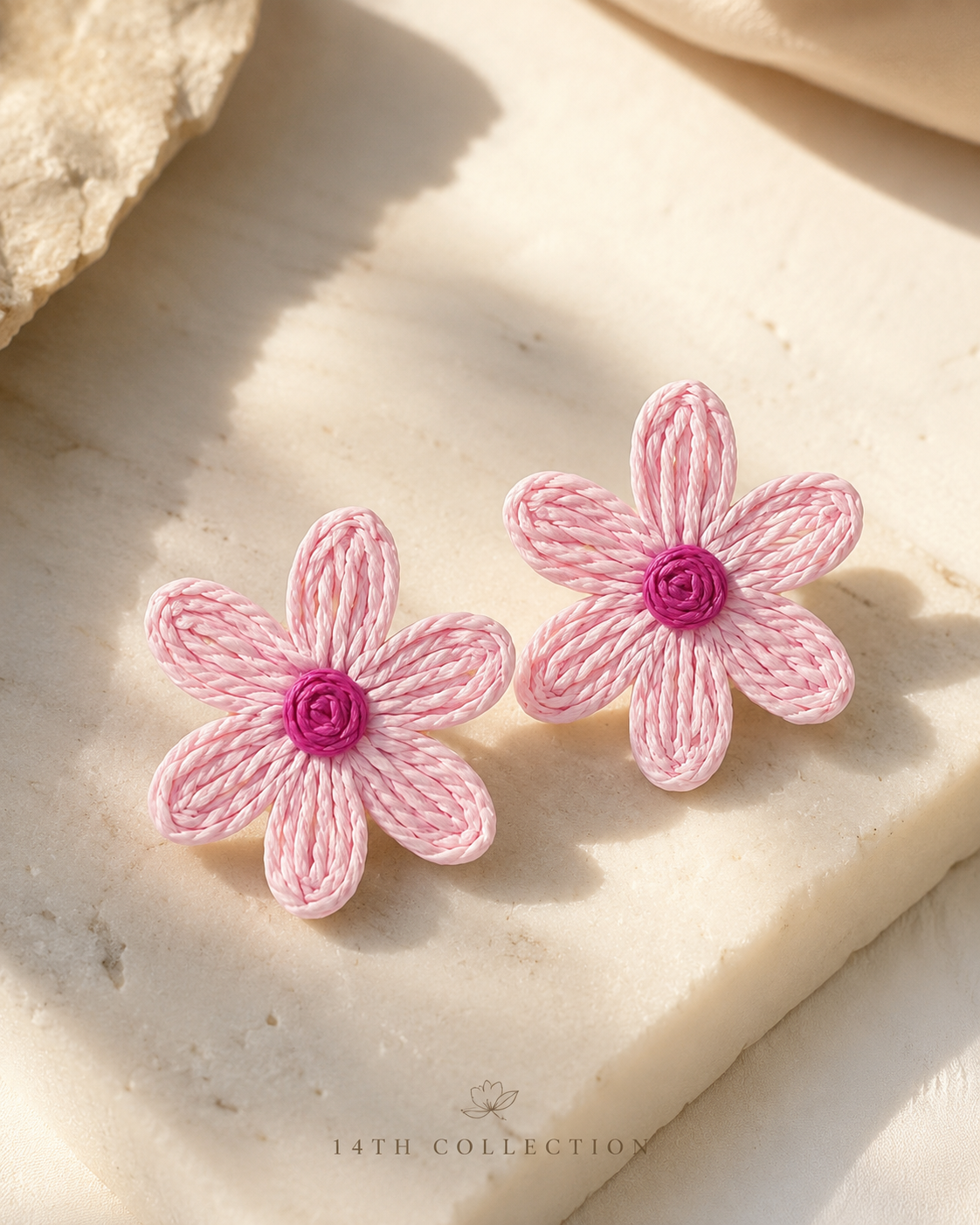 Rosy Daisy Earrings