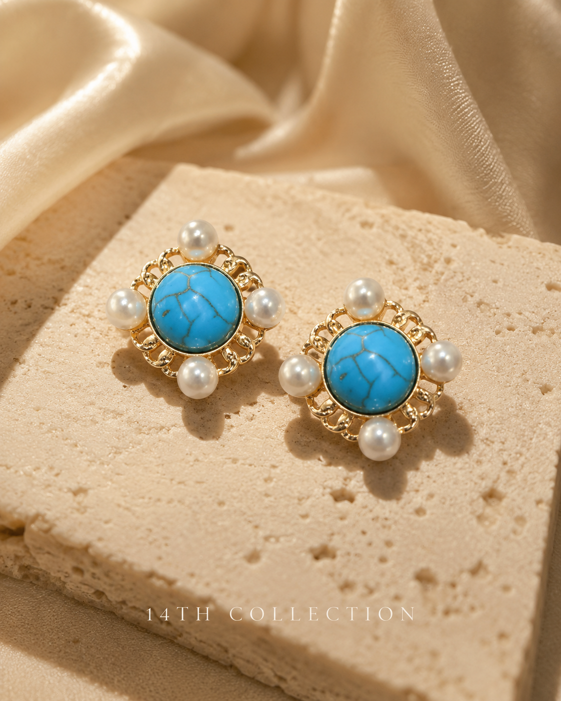 Azure pearl Earrings