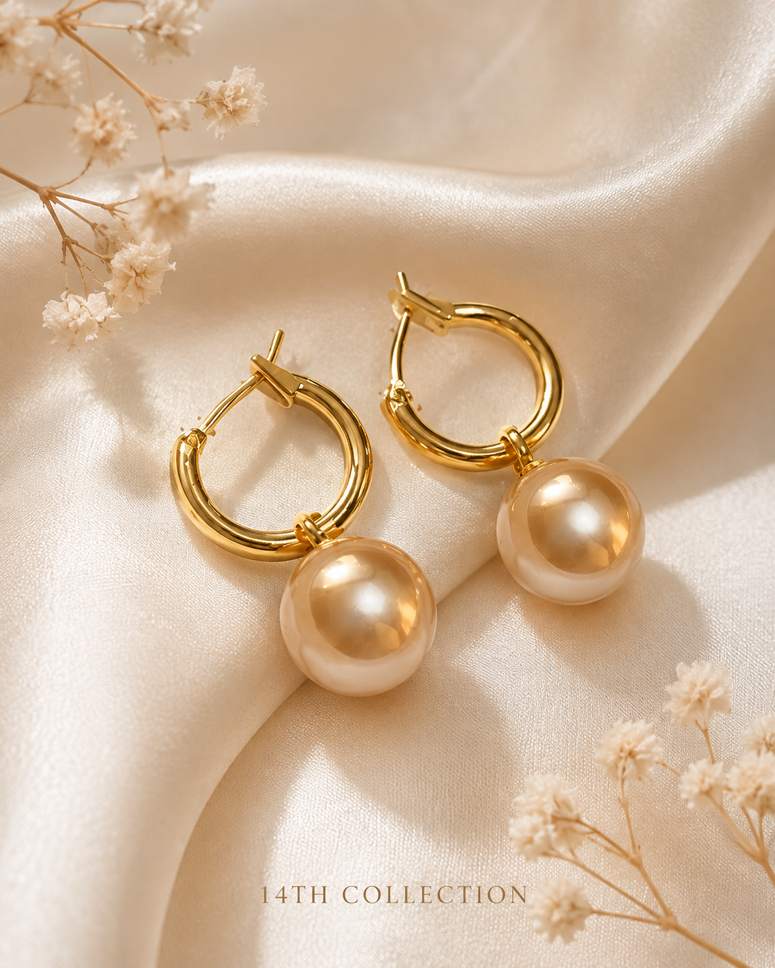 Golden Hour Pearl Earrings