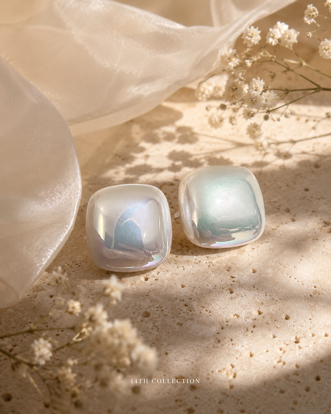 Moonlit Mirror Studs
