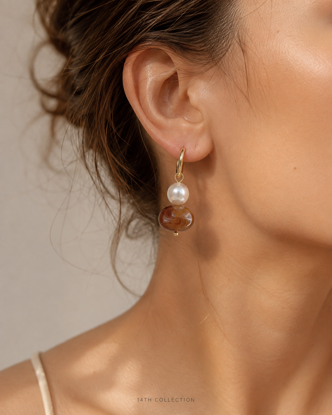 Honey Pearl Drop Earrings