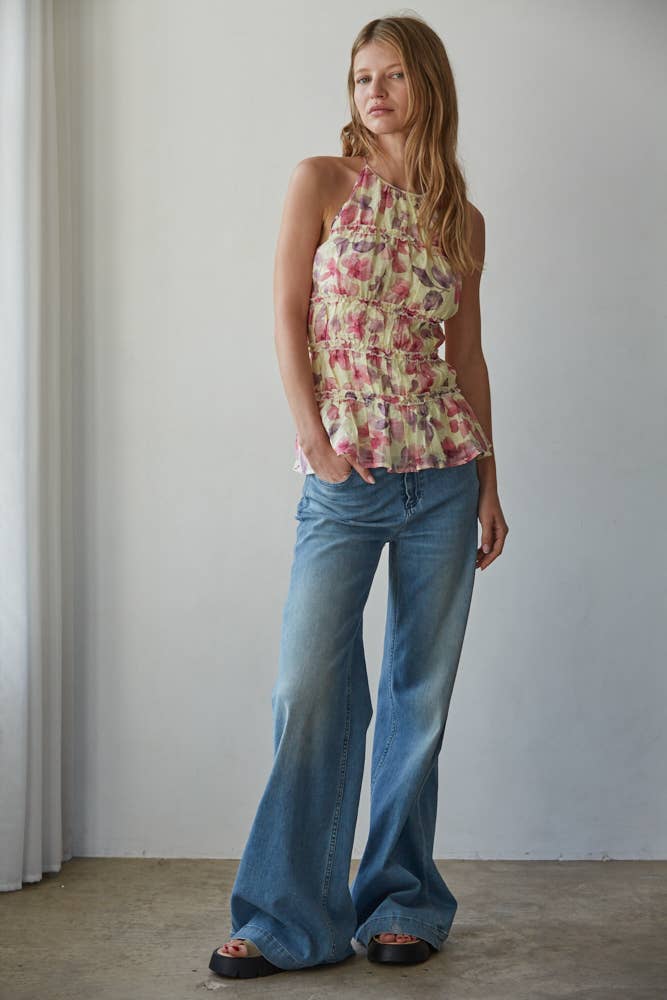 Rosalie Floral Halter Top