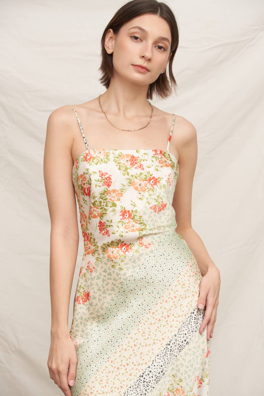 Sleeveless Cami Midi Dress