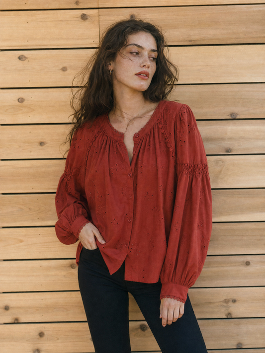 Sienna Eyelet Blouse
