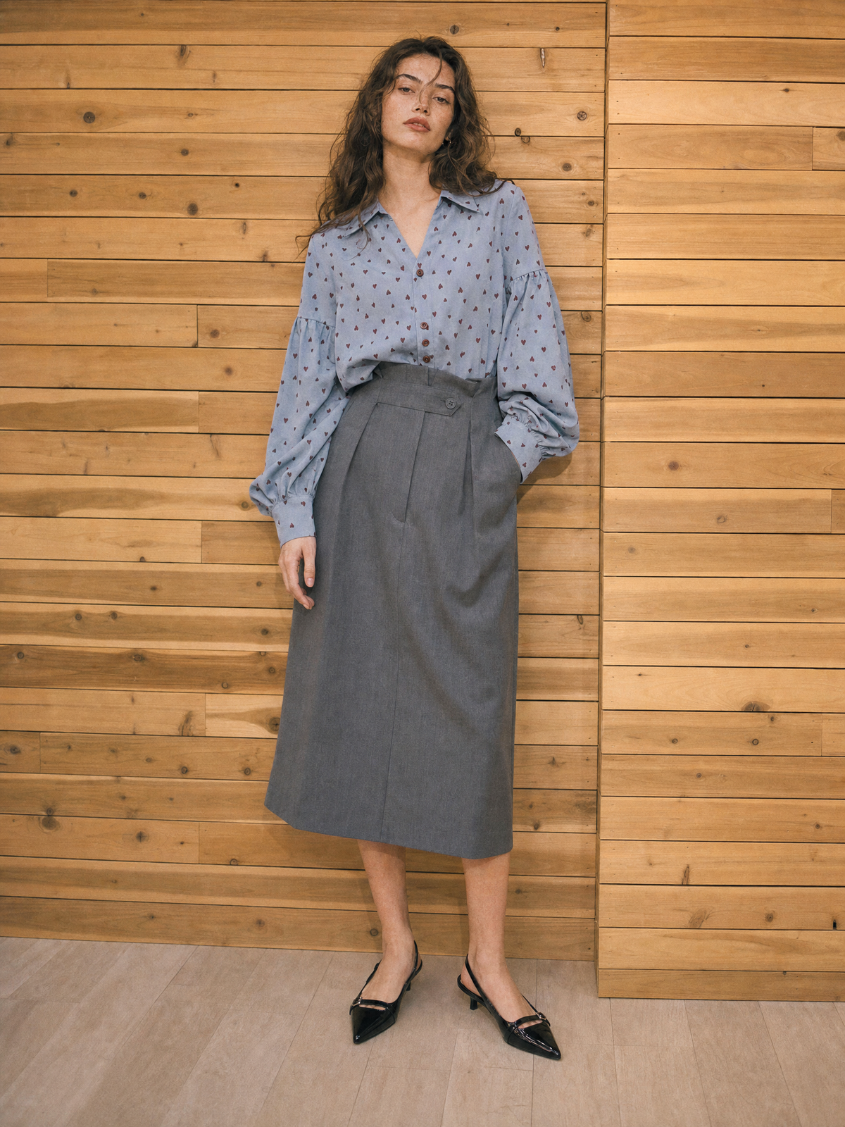 Amélie Heart Print Blouse
